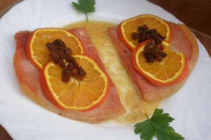 Jamón con naranja